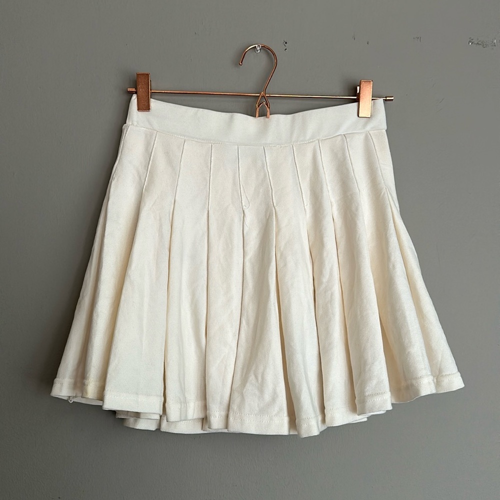 Cream Tennis Skirt